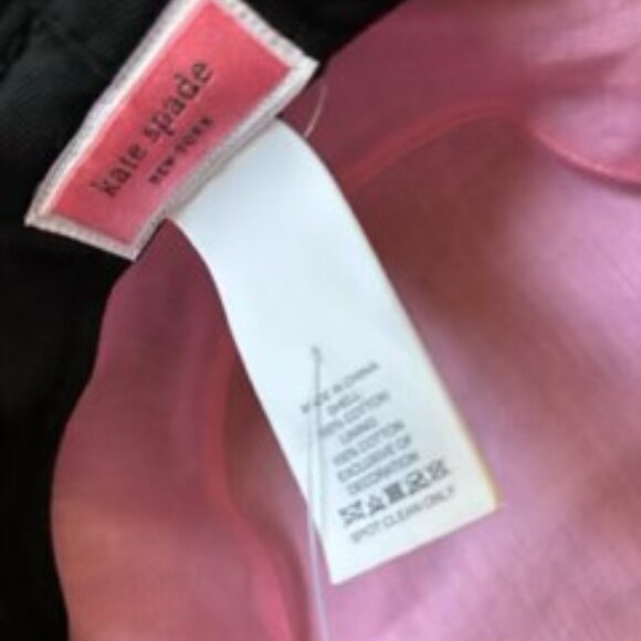 Kate Spade black fabric bucket hat in 100% cotton NWT - Picture 3 of 6